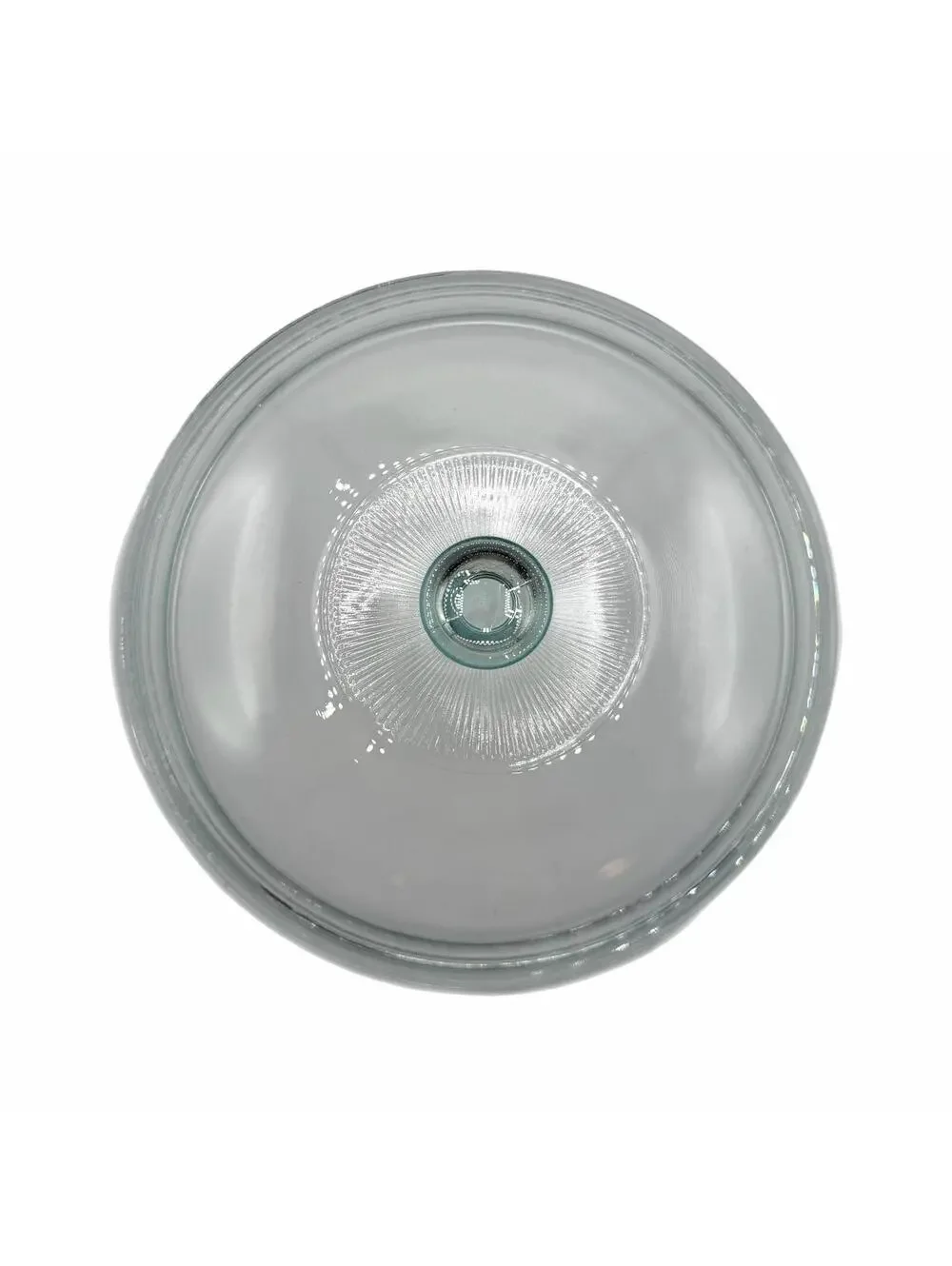 Vintage Pyrex 8.5” Round Clear Glass Fluted Replacement Lid 624C
